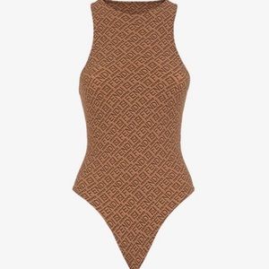 Skims x fendi brown body suit